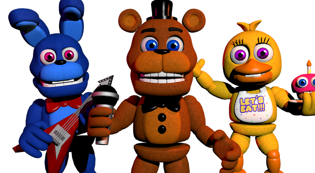 Imagen: Broken Freddy,Bonnie,Chica and Foxy by 