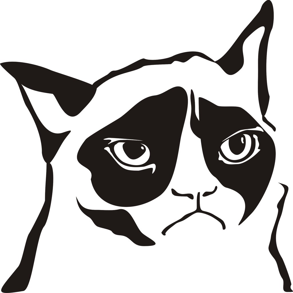 free grumpy cat clip art - photo #40