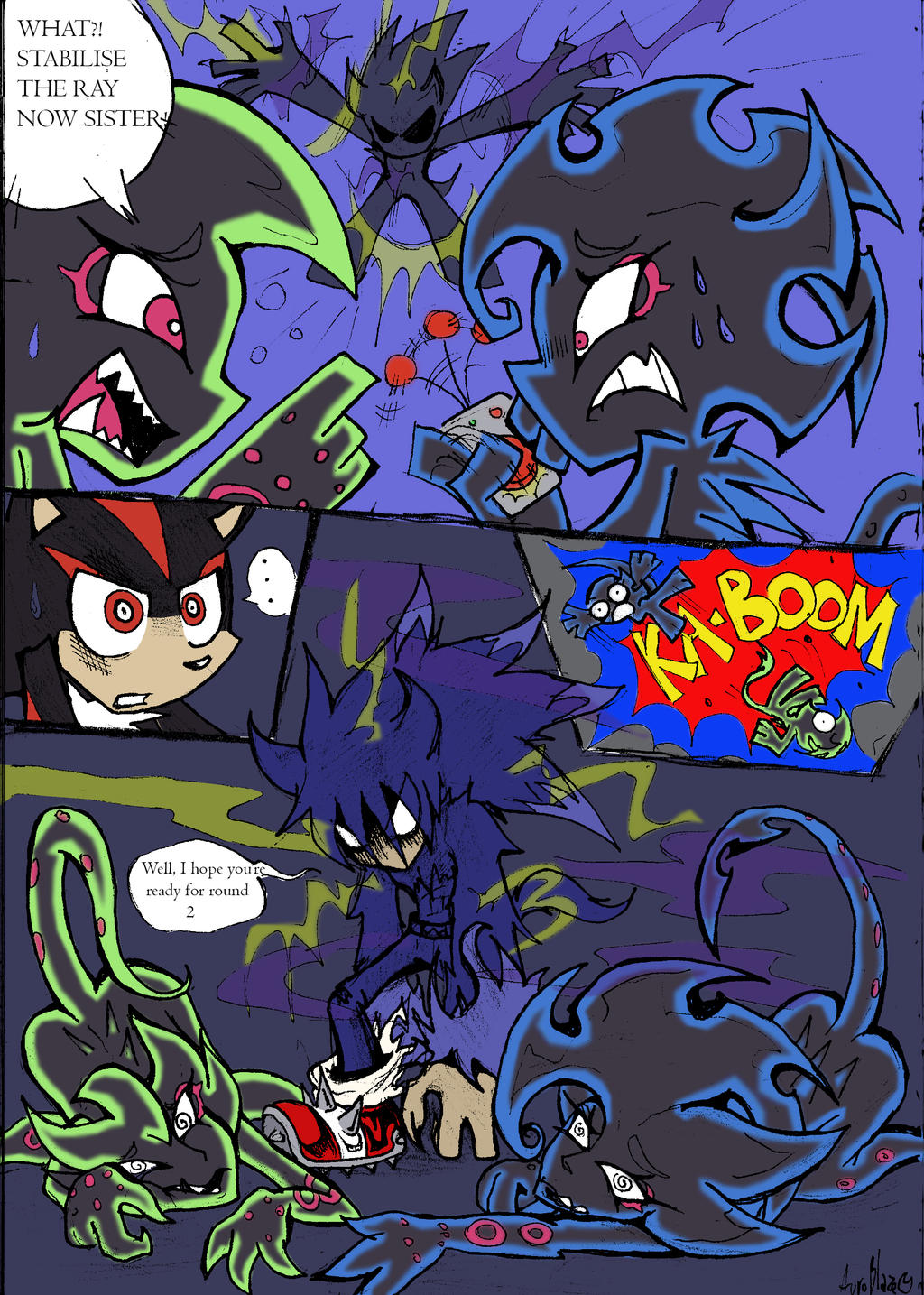 Coloured!Sonic PSG Style sketch comic pg 4 by Auroblaze on 