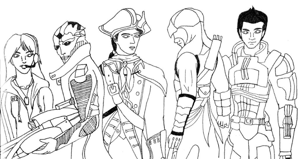 Gamer Girl: Thane, Haytham, Altair and Kaidan by queen-of ...