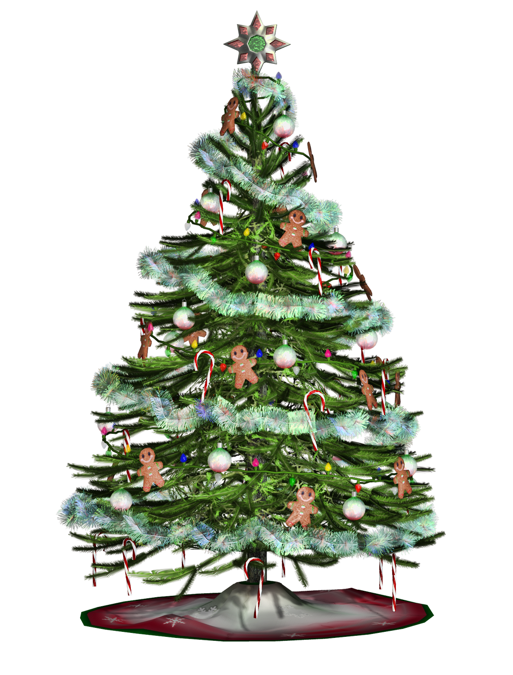 christmas tree clip art transparent background - photo #22