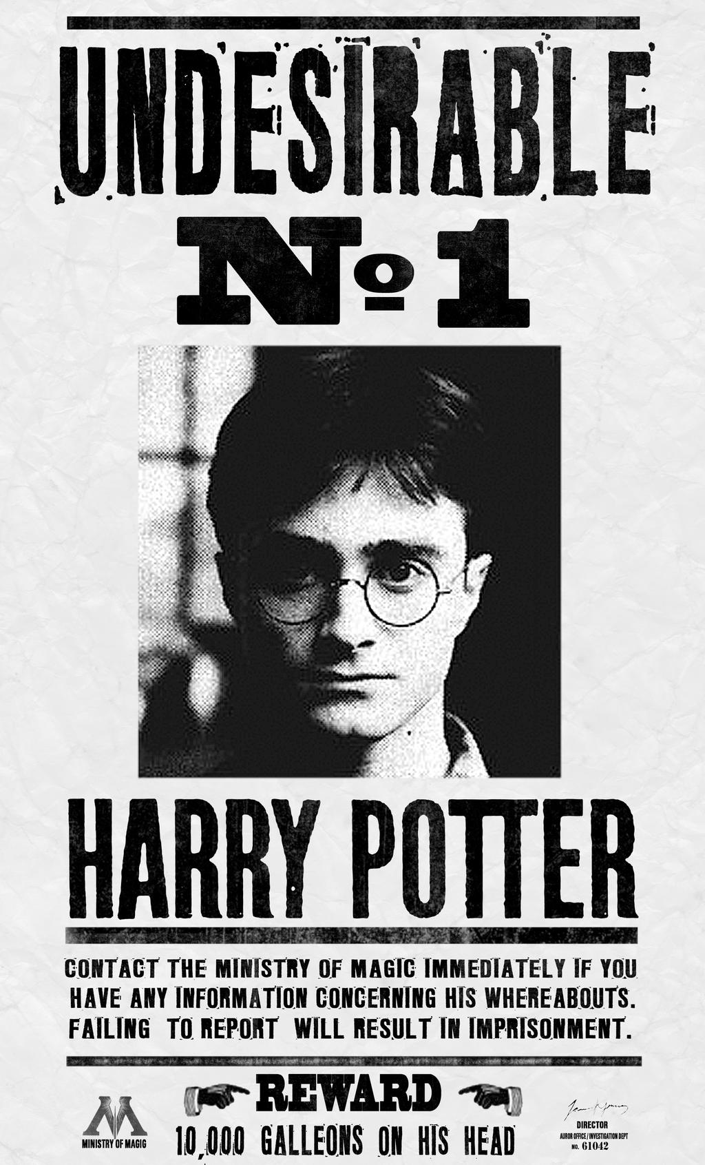 harry_potter___undesirable_no_1_ Harry potter poster, Harry potter