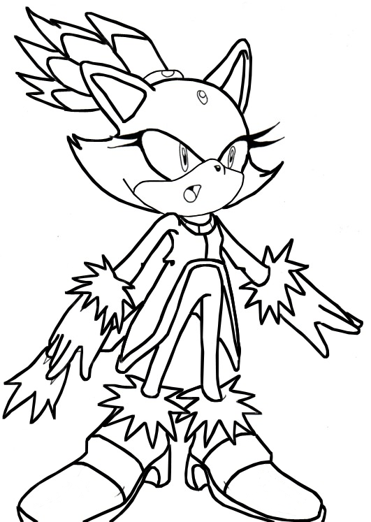 Sonic Honey The Cat Coloring Pages Coloring Pages