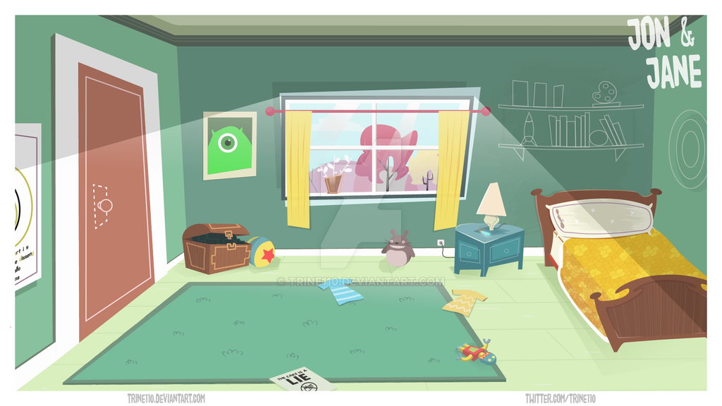 Cartoon Bedroom Background Drawing Download This Free Vector About