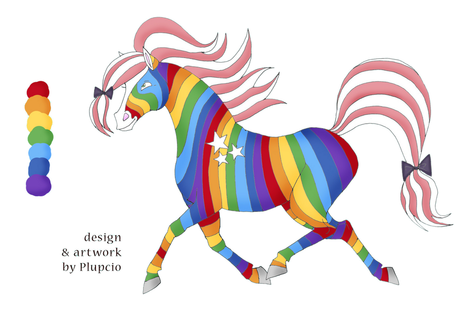 rainbow horse clip art - photo #24