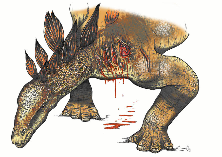 Stegosaurus dying color by Christoferson on DeviantArt