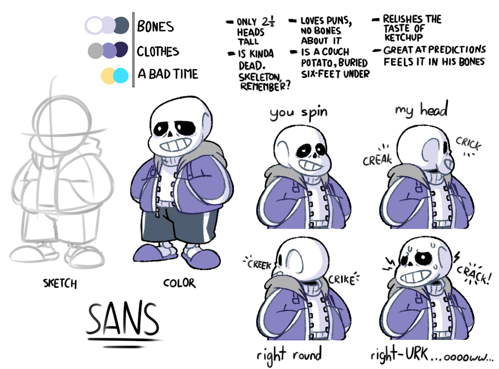 Sans Reference Sheet by The-PaperNES-Guy on DeviantArt