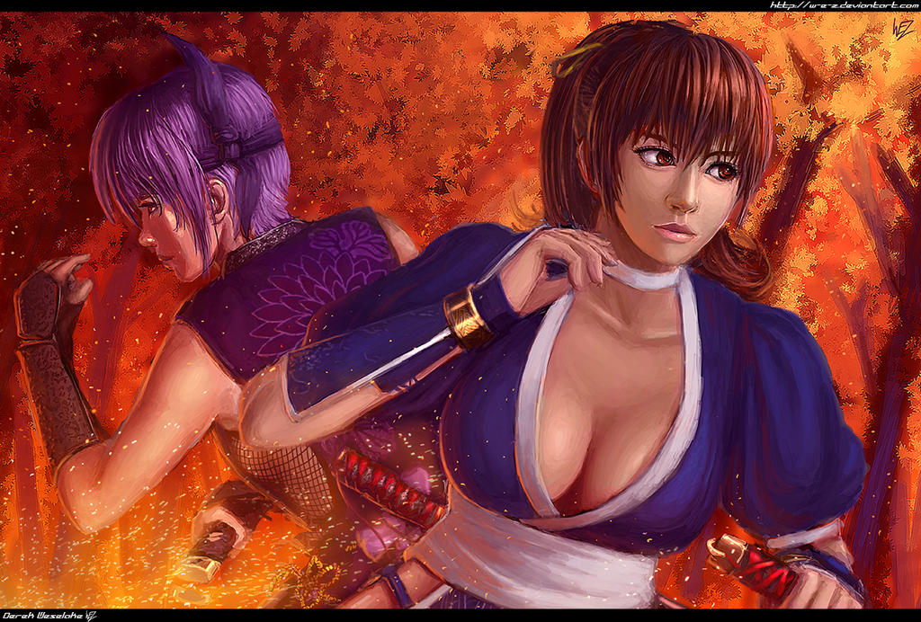Dead Or Alive Ninja Gaiden Kasumi And Ayane By W E Z On Deviantart