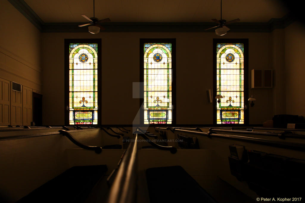 Sugar Loaf Methodist Church Interior  by peterkopher