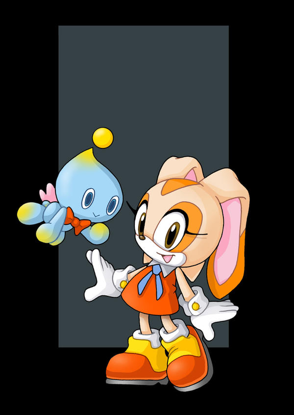 cream the rabbit and cheese the chao commission by