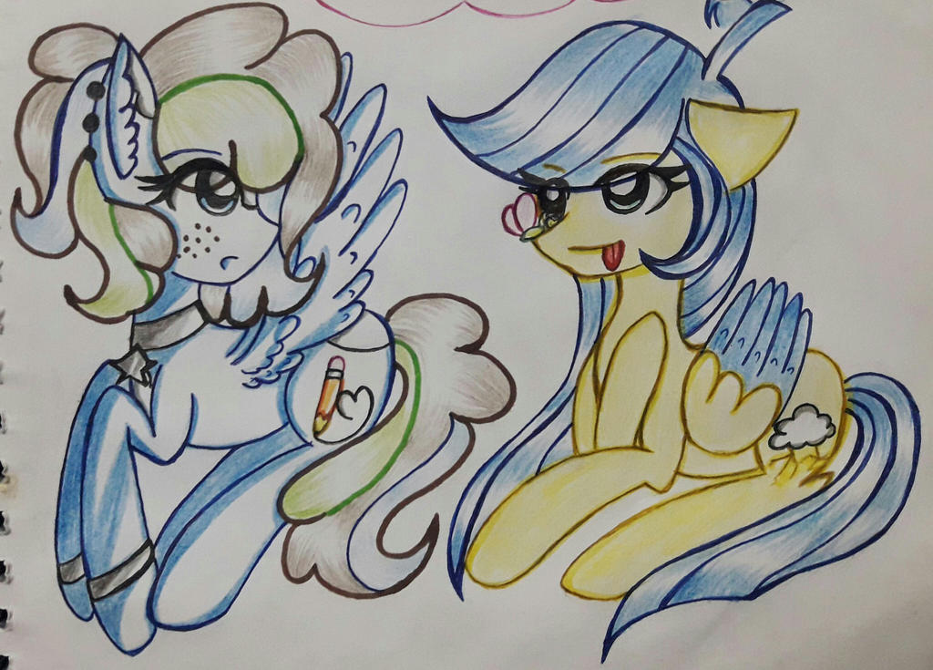 Candy Crusher and Cloud Thunder by selenamoon12
