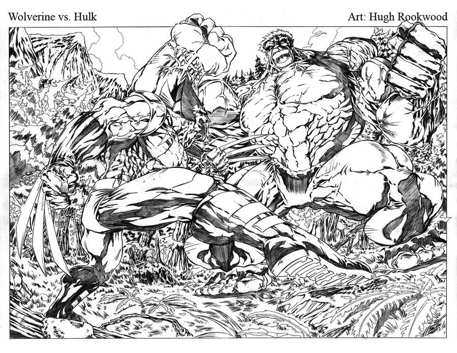 Wolverine vs Hulk - Pencils by Chozenstudios on DeviantArt
