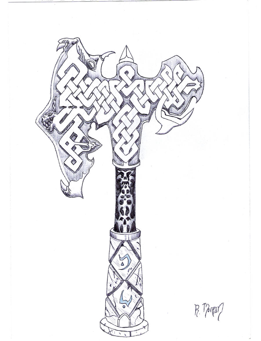 Celtic Knot -- Hrost's Axe by Corax2009 on DeviantArt