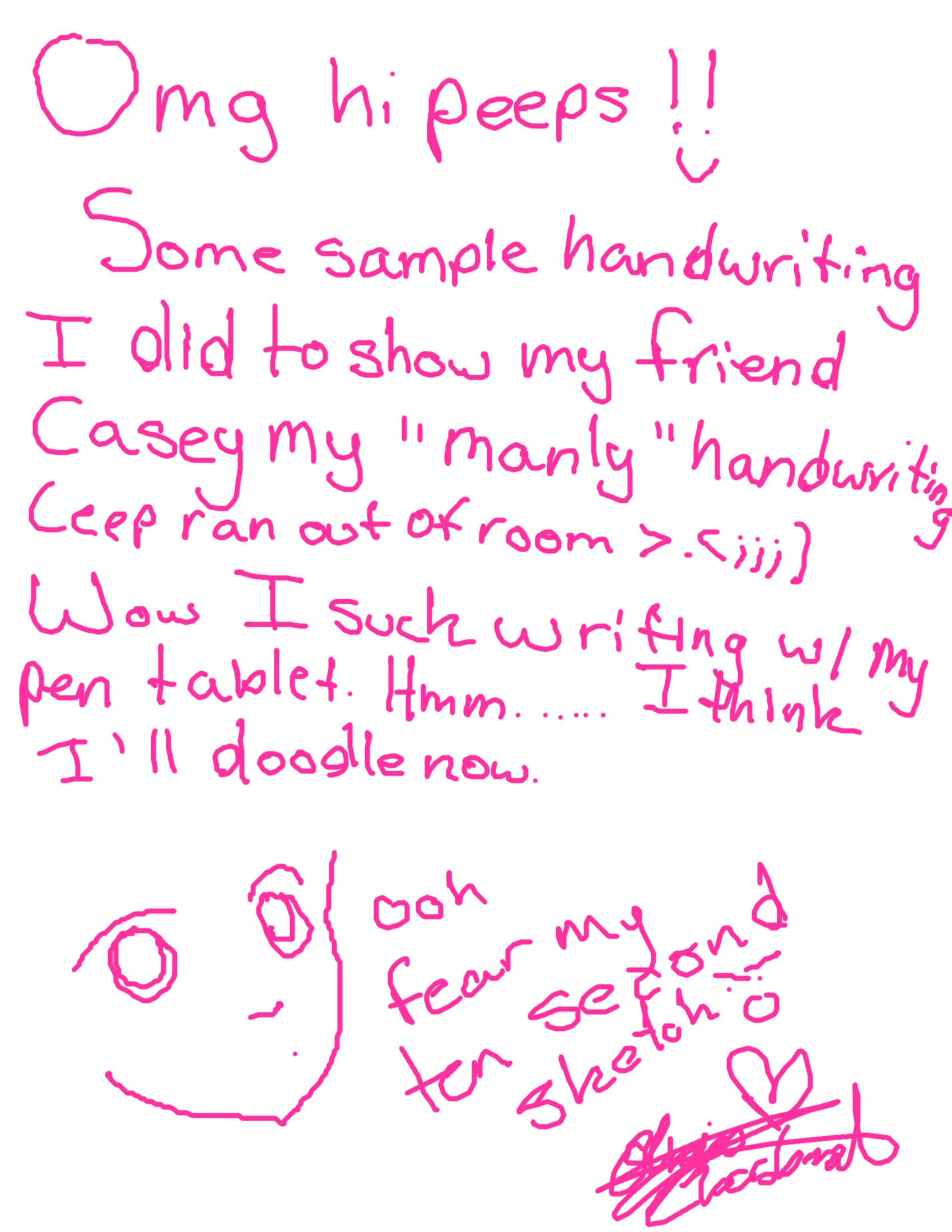 Woo Manly Handwriting by crimson-rose01 on DeviantArt