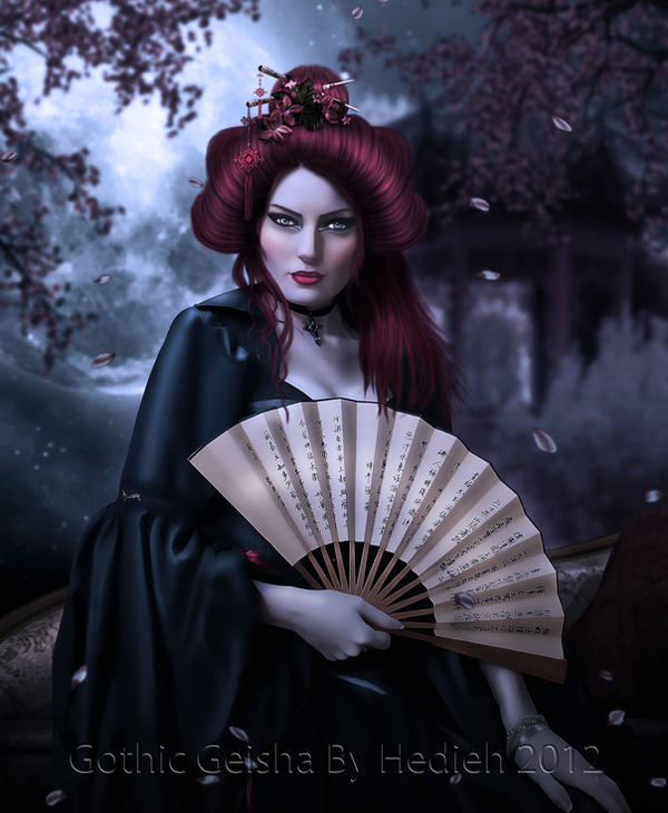 Gothic Geisha by shiny-shadows-Art on DeviantArt